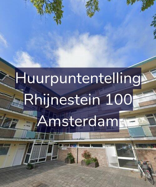 Foto gevel Huurpuntentelling voor Rhijnestein 100, Amsterdam