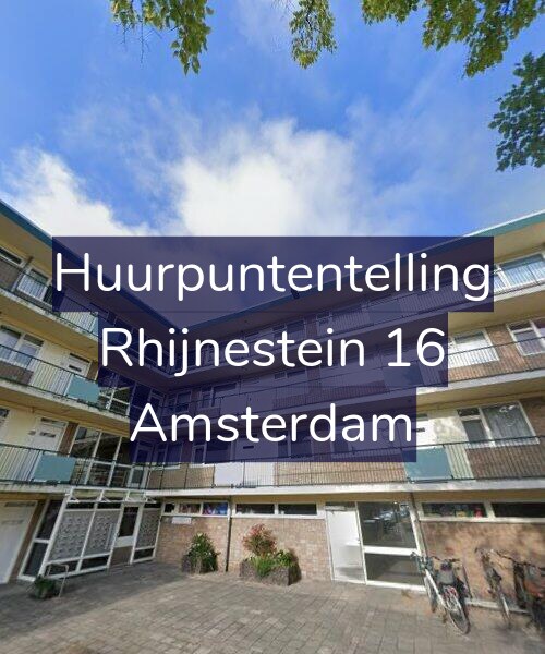Foto gevel Huurpuntentelling voor Rhijnestein 16, Amsterdam