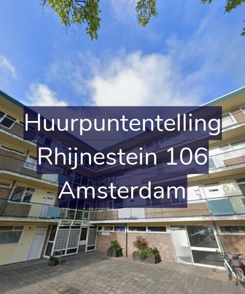 Foto gevel Huurpuntentelling voor Rhijnestein 106, Amsterdam