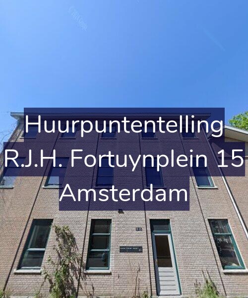 Foto gevel Huurpuntentelling voor R.J.H. Fortuynplein 15, Amsterdam