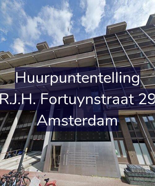 Foto gevel Huurpuntentelling voor R.J.H. Fortuynstraat 29, Amsterdam