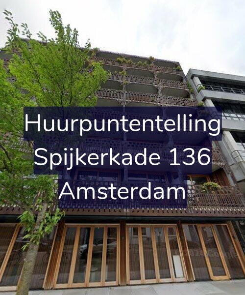 Foto gevel Huurpuntentelling voor Spijkerkade 136, Amsterdam