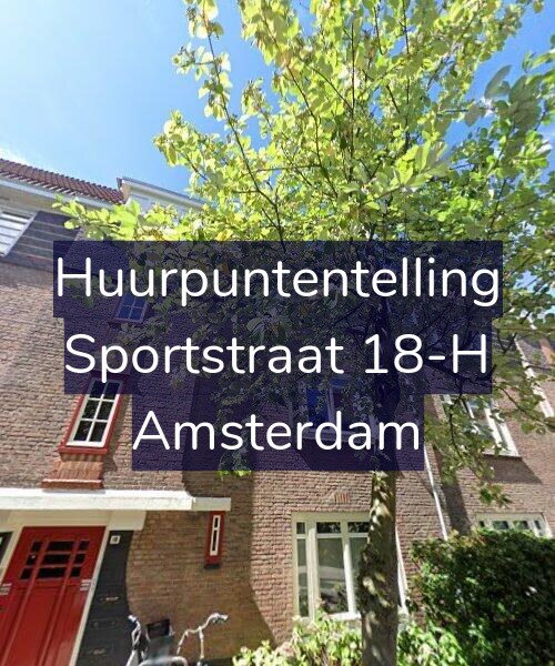 Foto gevel Huurpuntentelling voor Sportstraat 18-H, Amsterdam