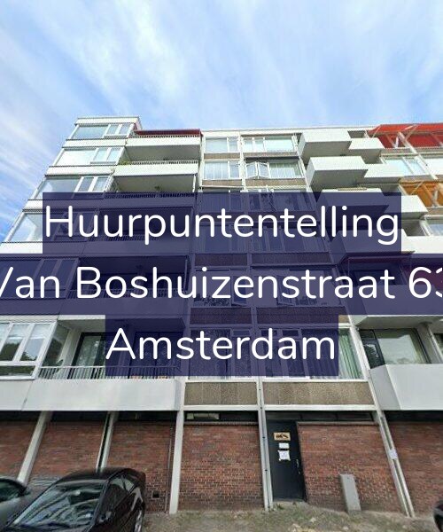 Foto gevel Huurpuntentelling voor Van Boshuizenstraat 63, Amsterdam