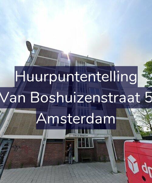 Foto gevel Huurpuntentelling voor Van Boshuizenstraat 5, Amsterdam