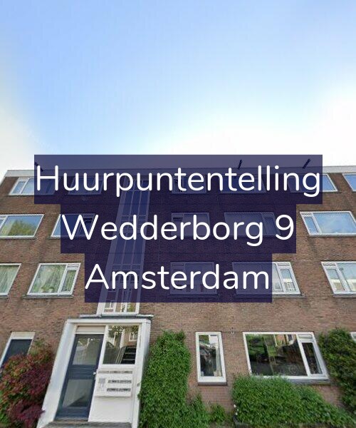 Foto gevel Huurpuntentelling voor Wedderborg 9, Amsterdam
