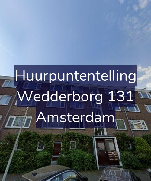 Foto gevel Huurpuntentelling voor Wedderborg 131, Amsterdam