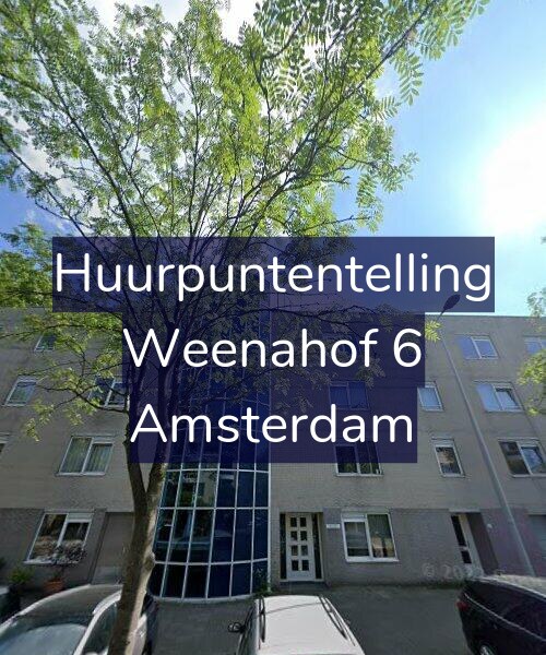 Foto gevel Huurpuntentelling voor Weenahof 6, Amsterdam