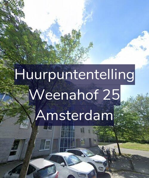 Foto gevel Huurpuntentelling voor Weenahof 25, Amsterdam