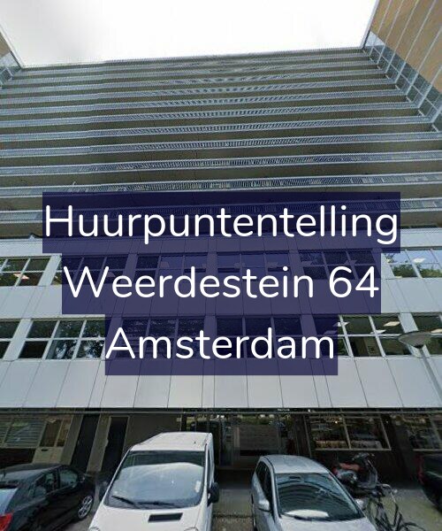 Foto gevel Huurpuntentelling voor Weerdestein 64, Amsterdam