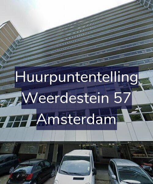 Foto gevel Huurpuntentelling voor Weerdestein 57, Amsterdam