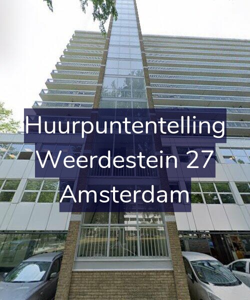 Foto gevel Huurpuntentelling voor Weerdestein 27, Amsterdam