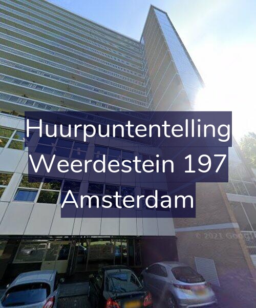 Foto gevel Huurpuntentelling voor Weerdestein 197, Amsterdam