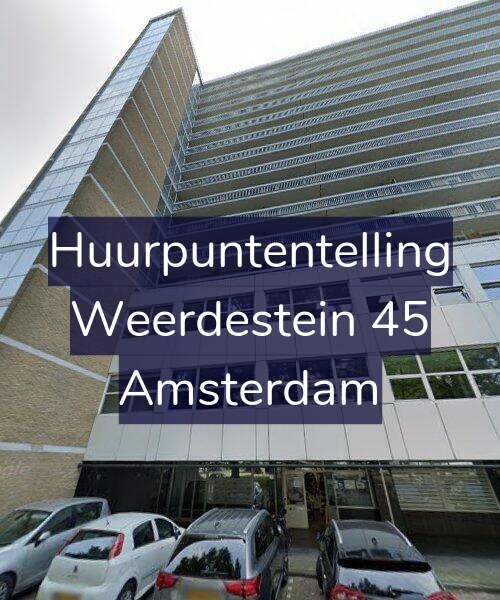 Foto gevel Huurpuntentelling voor Weerdestein 45, Amsterdam