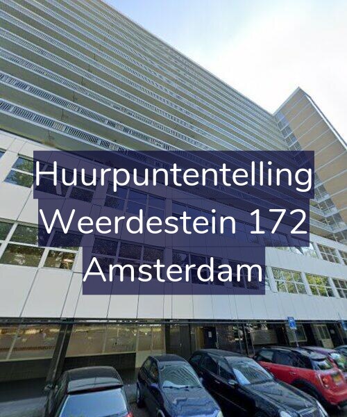 Foto gevel Huurpuntentelling voor Weerdestein 172, Amsterdam