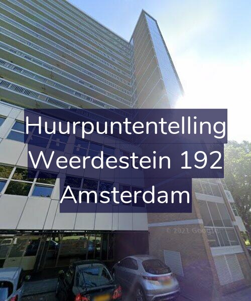 Foto gevel Huurpuntentelling voor Weerdestein 192, Amsterdam