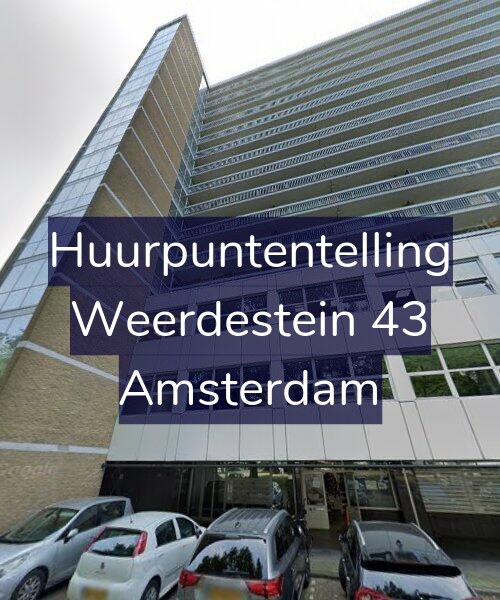 Foto gevel Huurpuntentelling voor Weerdestein 43, Amsterdam
