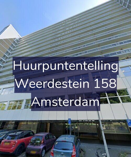 Foto gevel Huurpuntentelling voor Weerdestein 158, Amsterdam