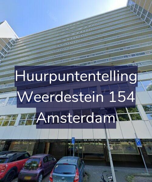 Foto gevel Huurpuntentelling voor Weerdestein 154, Amsterdam